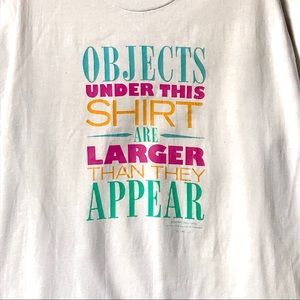 ❌SOLD❌ Vintage single stitch "Objects Larger"